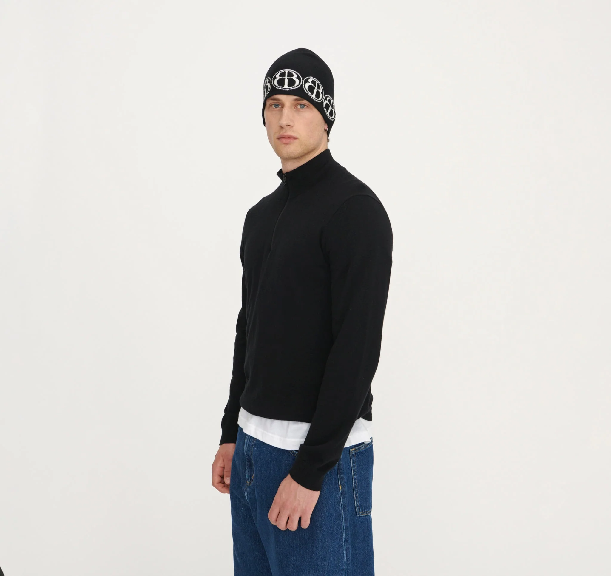 Soft Knit Jacquard Beanie - Image 5